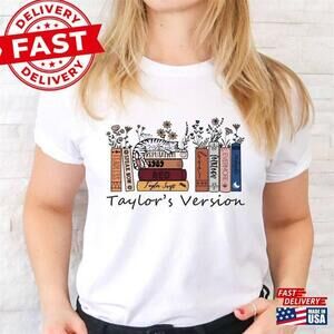 T4ylors Version Music Albums As Books T-Shirt Fun Lover Gift